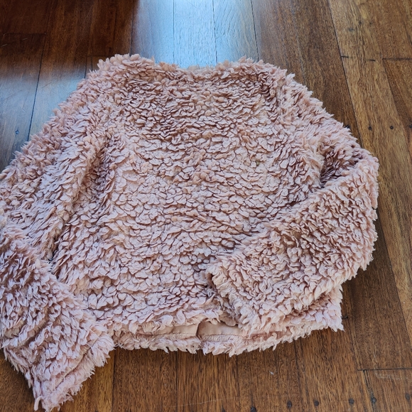 H&M|| Light Lilac fluffy/ teddy jacket Size XS - Picture 4 of 11